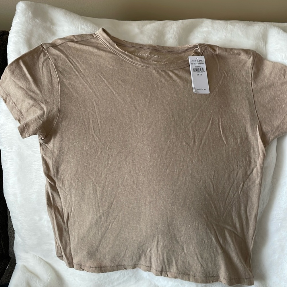 Distressed crop tshirt